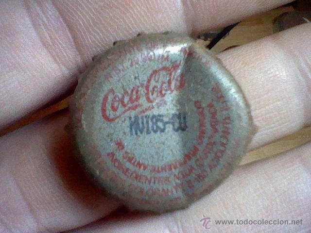 Collezionismo di Coca-Cola e Pepsi: antigua chapa COCA COLA COCACOLA con signos paso tiempo fotos