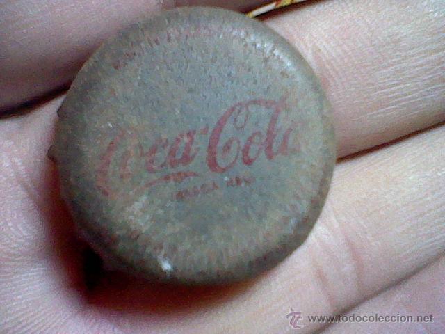 Collezionismo di Coca-Cola e Pepsi: antigua chapa COCA COLA COCACOLA con signos paso tiempo fotos