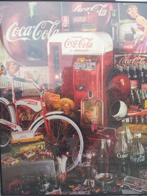Collectionnisme de Coca-Cola et Pepsi: ESPECTACULAR PUZZLE DE 2000 PIEZAS ENMARCADO Y CON CRISTAL 107 X 67 DEL A&Ntilde;O 1991 EEUU