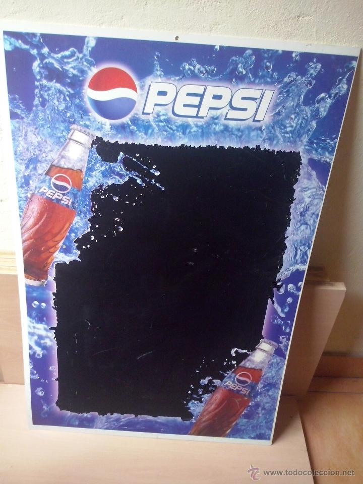 Collectionnisme de Coca-Cola et Pepsi: cartel pizarra pepsi