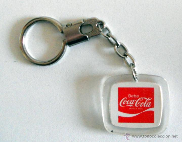 Sammeln von Coca-Cola und Pepsi: LLAVERO ANTIGUO VINTAGE PUBLICIDAD COCA COLA COCA-COLA. Llavero de metacrilato. A&ntilde;os 70-80.