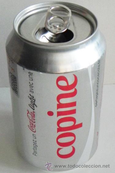 Collecting of Coca-Cola and Pepsi: LATA DE COCA COLA LIGHT - COPINE - NOMBRE - FRANCESA FRANCIA - VAC&Iacute;A 330 ML BOTE -M&Aacute;S LATAS EN VENTA