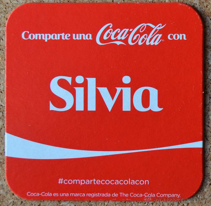 Collecting of Coca-Cola and Pepsi: COCA COLA - POSAVASOS DE CARTON CON NOMBRE - SILVIA