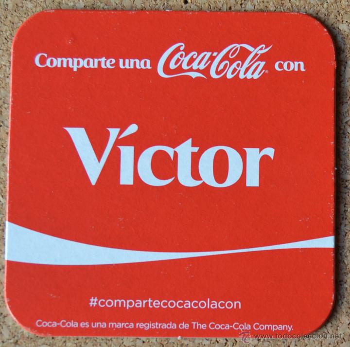Collecting of Coca-Cola and Pepsi: COCA COLA - POSAVASOS DE CARTON CON NOMBRE - VICTOR