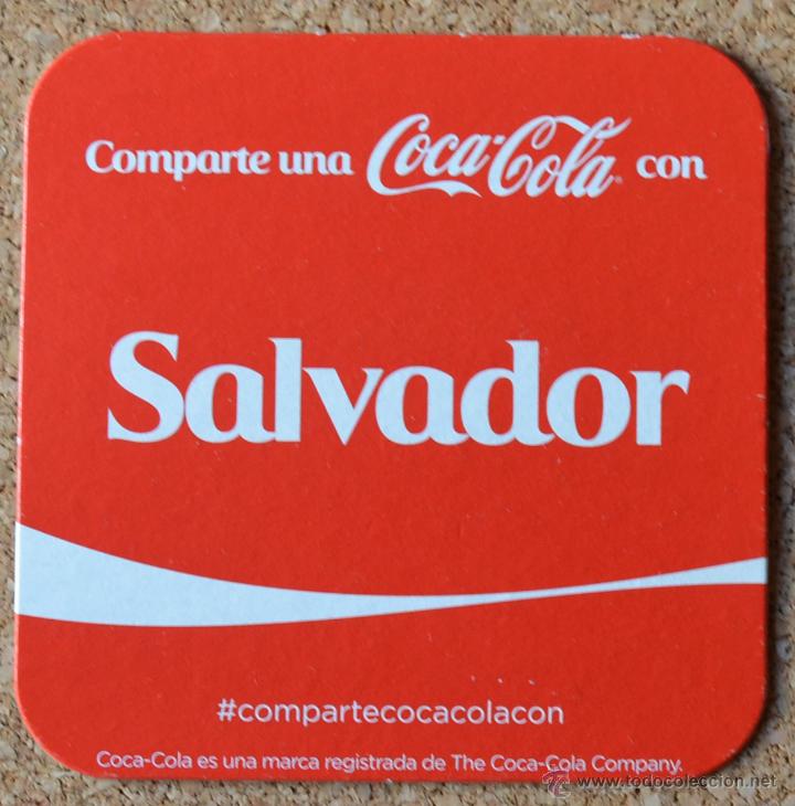 Collecting of Coca-Cola and Pepsi: COCA COLA - POSAVASOS DE CARTON CON NOMBRE - SALVADOR