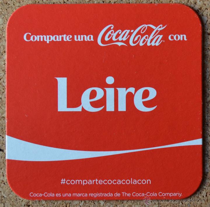 Collecting of Coca-Cola and Pepsi: COCA COLA - POSAVASOS DE CARTON CON NOMBRE - LEIRE