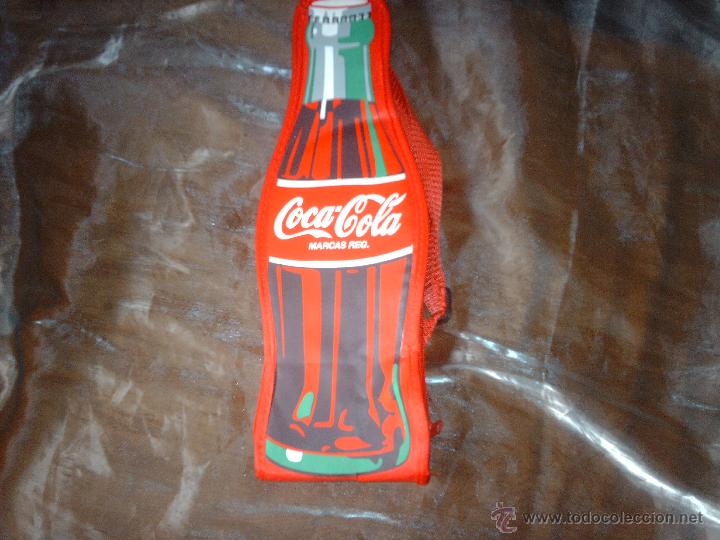 Sammeln von Coca-Cola und Pepsi: ESTUCHE DE ESCUELA CON FORMA DE BOTELLA, PUBLICIDAD COCA COLA