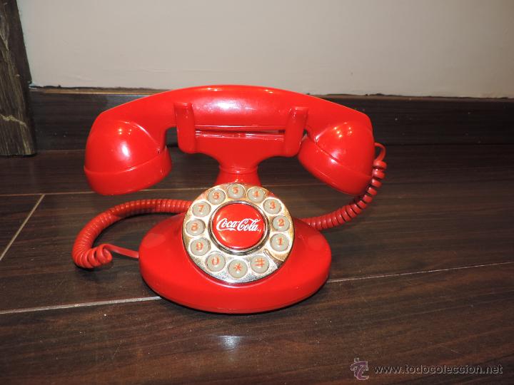 Colecionismo de Coca-Cola e Pepsi: Telefono Rojo Estilo Retro de Coca - Cola