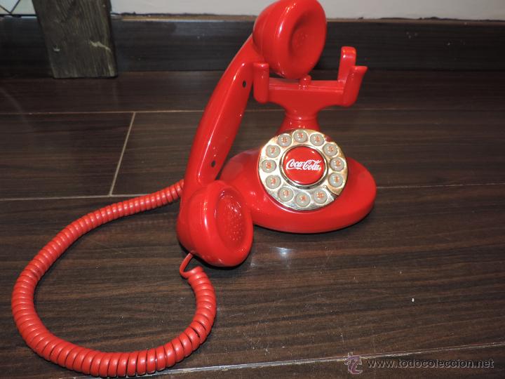 Coleccionismo de Coca-Cola y Pepsi: Telefono Rojo Estilo Retro de Coca - Cola - Foto 2