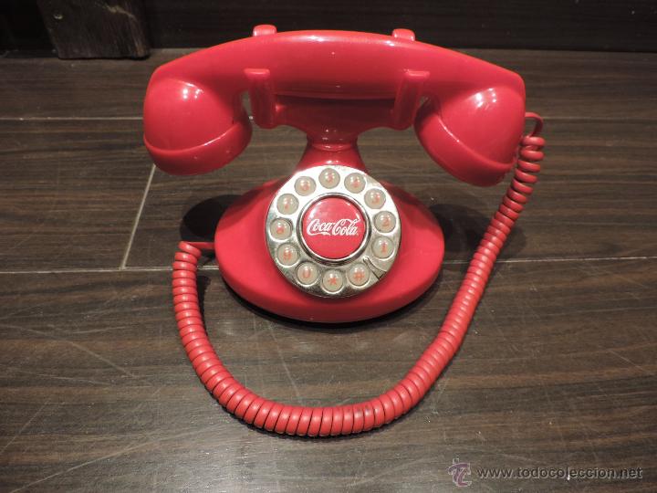 Coleccionismo de Coca-Cola y Pepsi: Telefono Rojo Estilo Retro de Coca - Cola - Foto 3