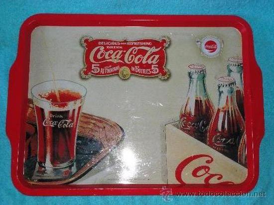 Collecting of Coca-Cola and Pepsi: BONITA BANDEJA DE COCA COLA 48 X 34,5 CM. HOJALATA