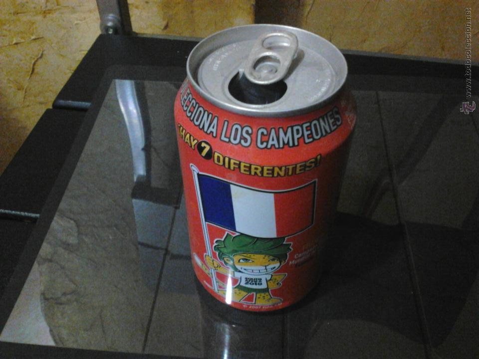 Collectionnisme de Coca-Cola et Pepsi: LATA COCA COLA.MUNDIAL SUDAFRICA 2010.COLECCIONA LOS CAMPEONES.URUGUAY.VACIA.