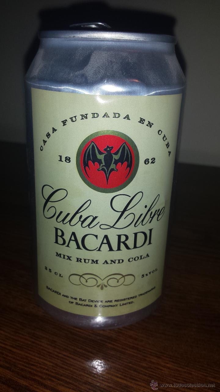 Coleccionismo de Coca-Cola y Pepsi: Lata vacia Cuba Libre Bacardi