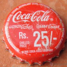 Coleccionismo de Coca-Cola y Pepsi: ANTIGUA CHAPA BOTTLE CAP COCA COLA. SRI LANKA (36). MUY RARA.-----LOTE N. 1448----CARMANJO. Lote 49579248