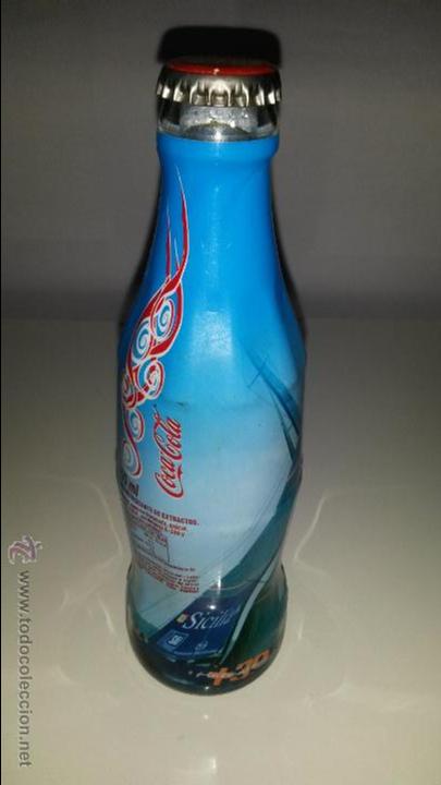 Sammeln von Coca-Cola und Pepsi: BOTELLA LLENA COCA COLA DE LA 32 AMERICA`S CUP, DE VALENCIA COCACOLA AMERICA 2