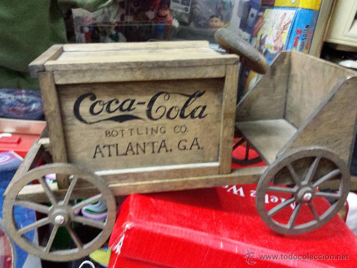 Collectionnisme de Coca-Cola et Pepsi: GRAN COCHE DE MADERA PUBLICIDAD COCA COLA BOTTLING CO. ATLANTA G.A. MUY MUY RARO