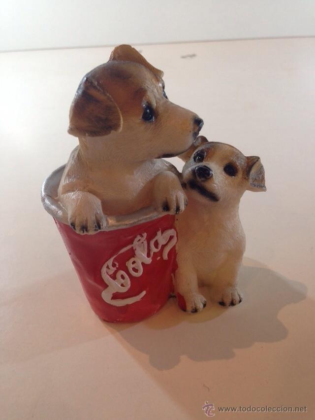 Collectionnisme de Coca-Cola et Pepsi: antiguo juguete americano de perritos de cocacola en pasta. medidas 10 x 8 cm