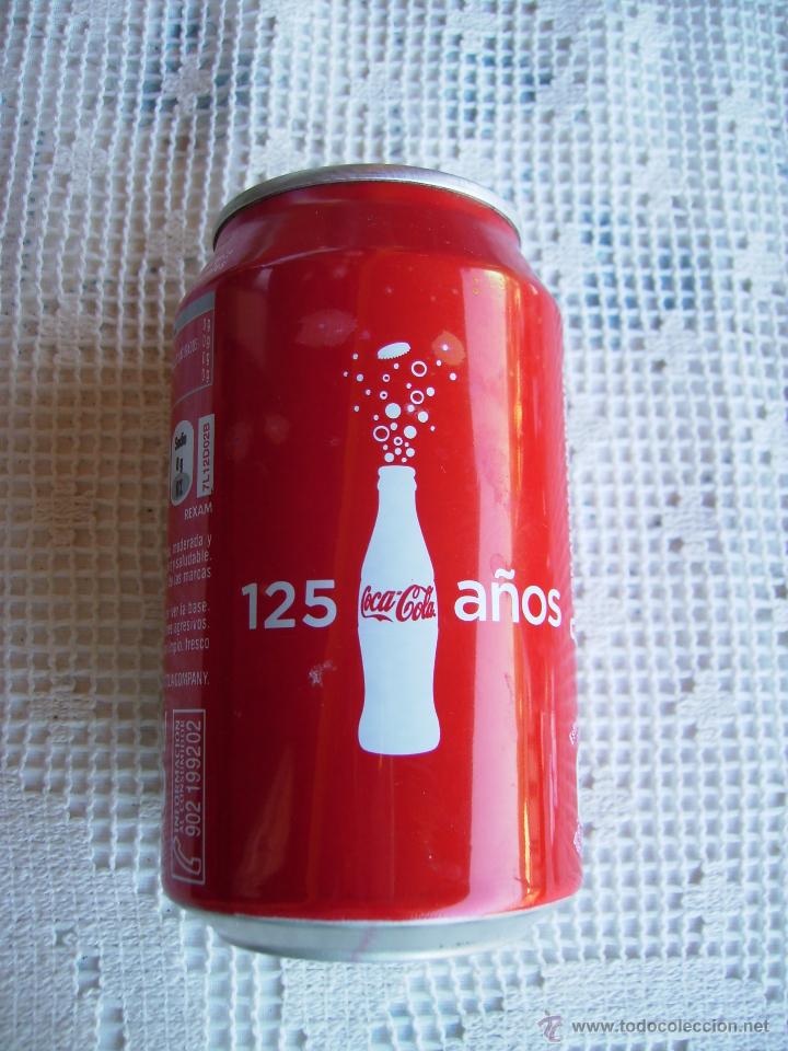 Collecting of Coca-Cola and Pepsi: **LATA DE COCA-COLA ANIVERSARIO 125 A&Ntilde;OS CON DEFECTO DE LLENADO (MUY POCO LQUIDO)**