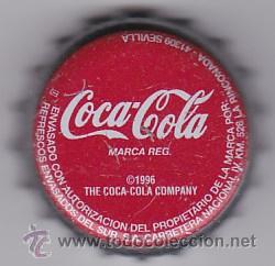 Collecting of Coca-Cola and Pepsi: CHAPA COCA COLA. 1996 REFRESCOS ENVASADOS DEL SUR. SEVILLA