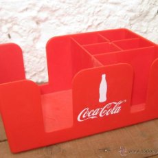 Coleccionismo de Coca-Cola y Pepsi: MUY RARO UTENSILO ORGANIZADOR PLASTICO ROJO COCA COLA AÑOS 70 APROX VINTAGE POP