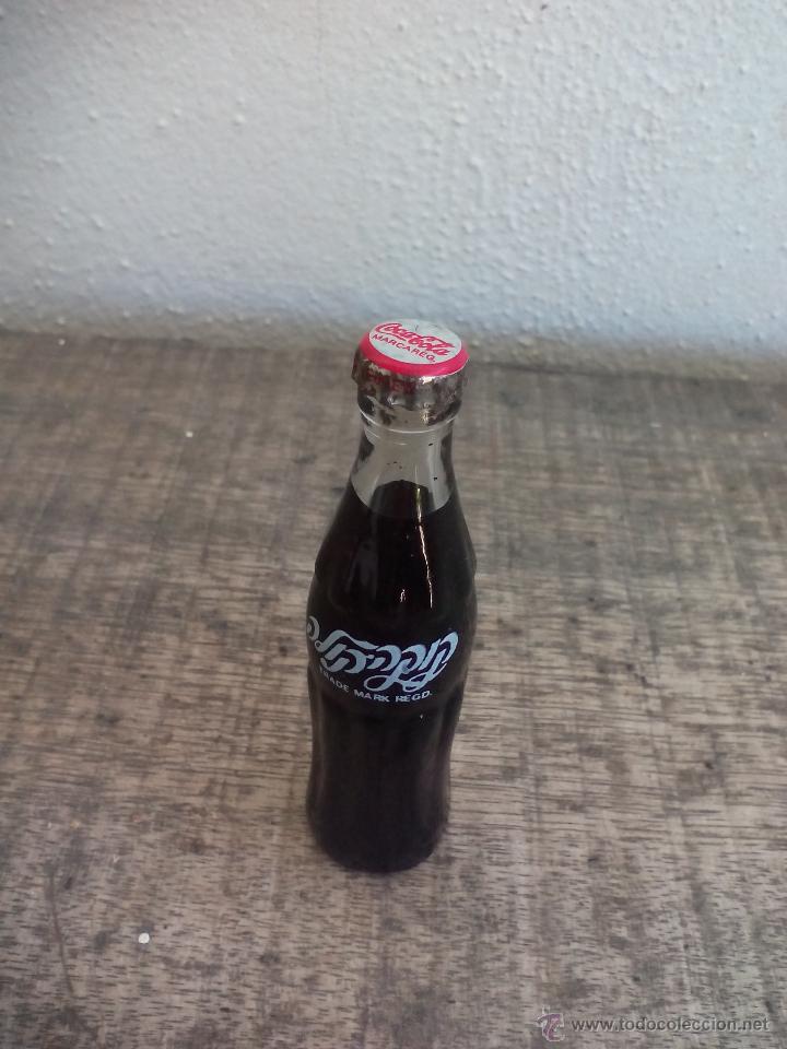 Sammeln von Coca-Cola und Pepsi: Mini botella de cristal de Coca-Cola, Coke. Cocacola bottle. 8 cm.Botellin