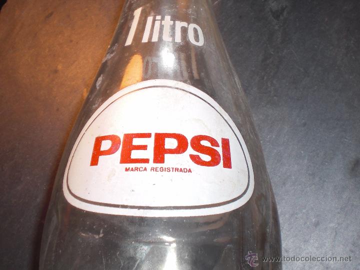 Coleccionismo de Coca-Cola y Pepsi: Botella litro pepsi cola - Foto 2