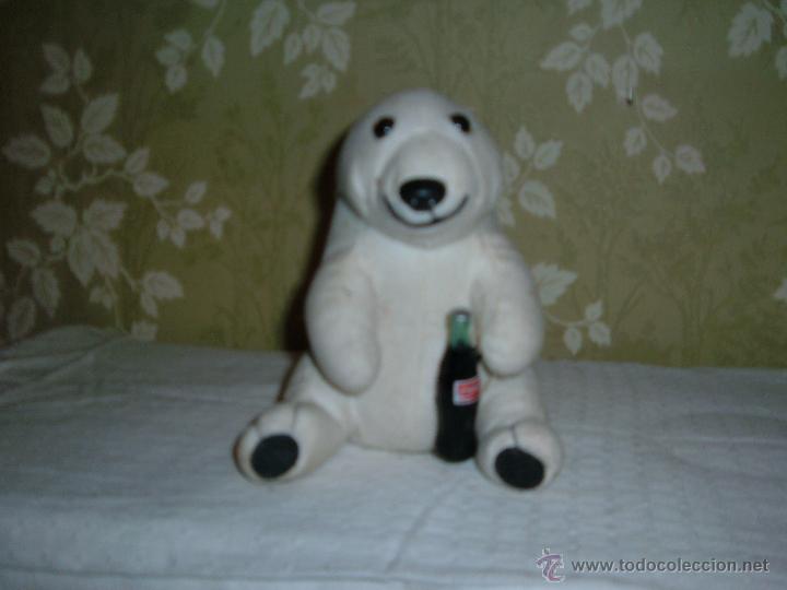 Coleccionismo de Coca-Cola y Pepsi: .Oso de peluche de propaganda de la Coca-Cola con la botella