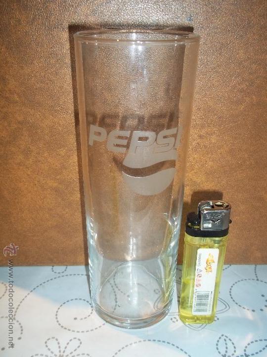 Coleccionismo de Coca-Cola y Pepsi: ANTIGUO VASO TUBO PEPSI IMPECABLE ESTADO MIRAR MI OTRA CRISTALERIA