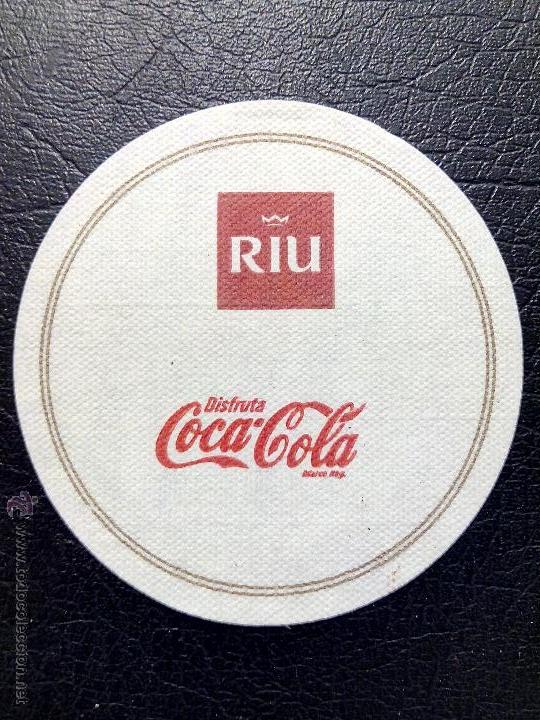 Colecionismo de Coca-Cola e Pepsi: POSAVASOS HOTEL RIU - COCACOLA - COCA COLA.