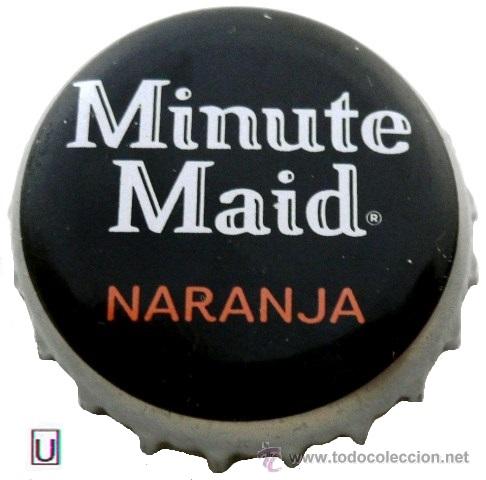 Sammeln von Coca-Cola und Pepsi: CHAPA REFRESCO MINUTE MAID NARANJA - SPAIN- TAPPI CROWN CAP FABRICANTE -U-
