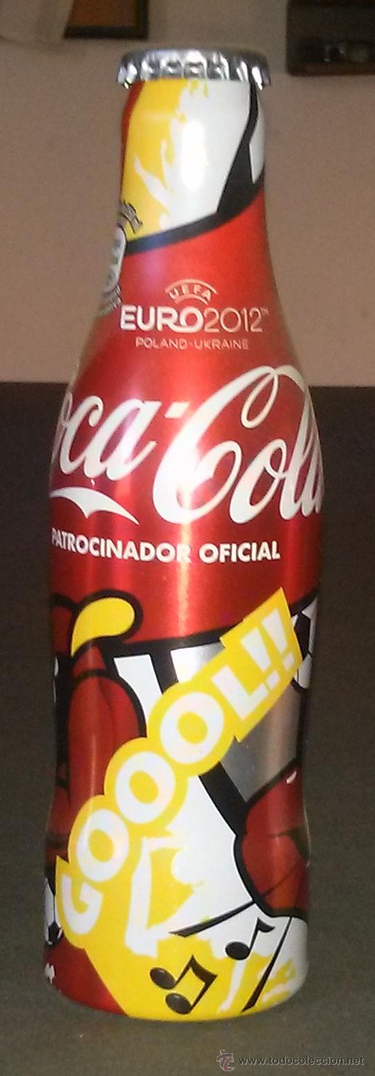 Coleccionismo de Coca-Cola y Pepsi: Botella aluminio Coca-Cola Goool - Foto 1