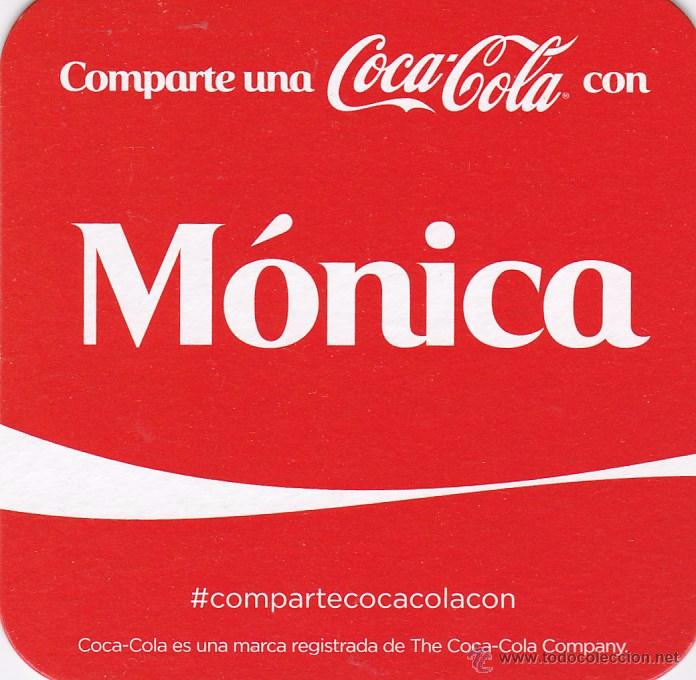 Collectionnisme de Coca-Cola et Pepsi: POSAVASOS - COMPARTE UNA COCA COLA CON ... MONICA