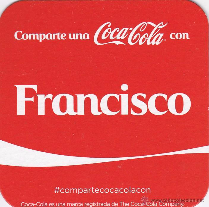 Collectionnisme de Coca-Cola et Pepsi: POSAVASOS - COMPARTE UNA COCA COLA CON ... FRANCISCO