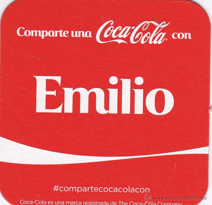 Collectionnisme de Coca-Cola et Pepsi: POSAVASOS - COMPARTE UNA COCA COLA CON ... EMILIO