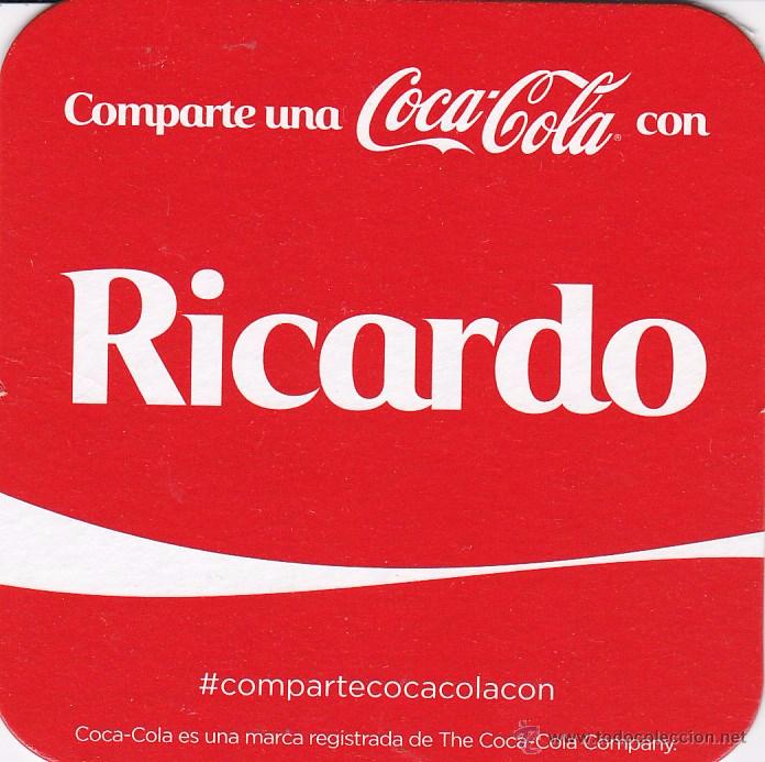 Collectionnisme de Coca-Cola et Pepsi: POSAVASOS - COMPARTE UNA COCA COLA CON ... RICARDO
