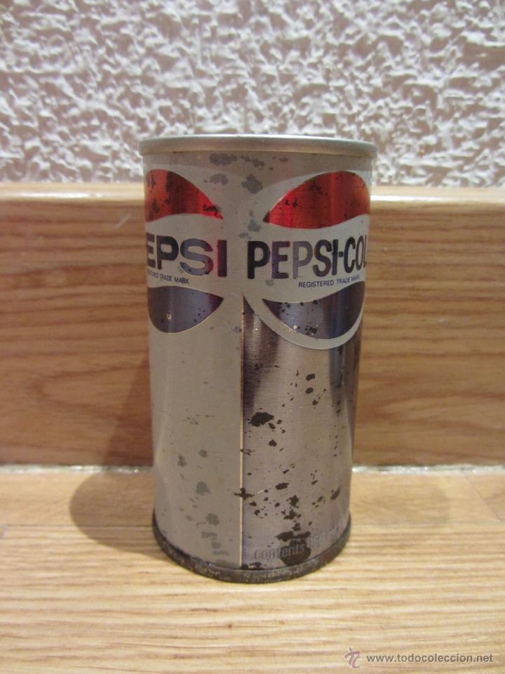 Collecting of Coca-Cola and Pepsi: Lata Pepsi A&ntilde;os 80 . 156 ML. USA. Ver foto, restos oxido