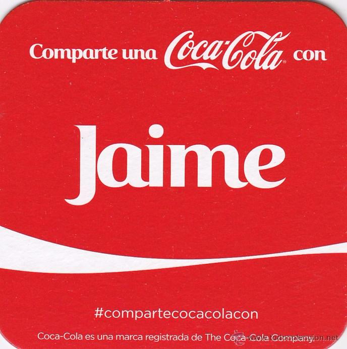 Collectionnisme de Coca-Cola et Pepsi: POSAVASOS - COMPARTE UNA COCA COLA CON ... JAIME