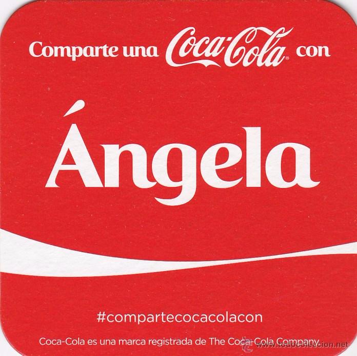 Collectionnisme de Coca-Cola et Pepsi: POSAVASOS - COMPARTE UNA COCA COLA CON ... ANGELA