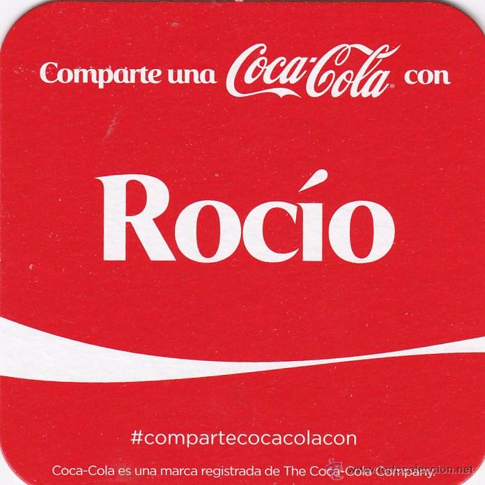 Coleccionismo de Coca-Cola y Pepsi: POSAVASOS - COMPARTE UNA COCA COLA CON ... ROCIO - Foto 1
