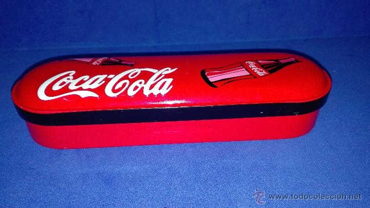 Collecting of Coca-Cola and Pepsi: CAJA METALICA - ESTUCHE DE COCA COLA. (4 x 18,50 CENTIMETROS).