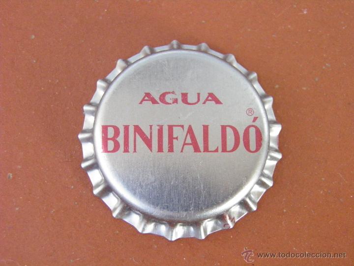 Collectionnisme de Coca-Cola et Pepsi: CHAPA AGUA BINIFALD&Oacute;. MALLORCA. FAB. CHAPA: U. NUEVA, SIN CERRAR----LOTE N.2488---CARMANJO