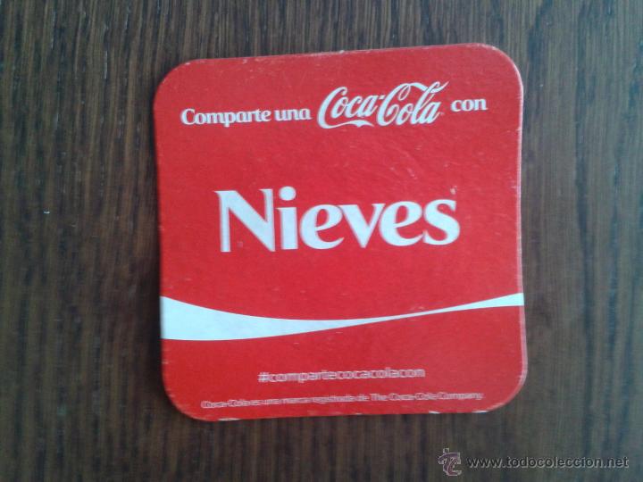Colecionismo de Coca-Cola e Pepsi: posavasos de coca cola, comparte una coca cola con Nieves