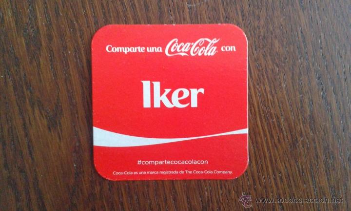 Coleccionismo de Coca-Cola y Pepsi: posavasos de coca cola, comparte una coca cola con Iker - Foto 1