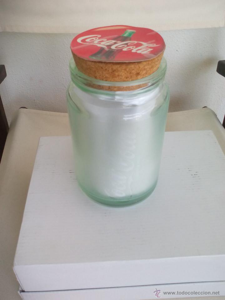 Colecionismo de Coca-Cola e Pepsi: Antiguo bote o tarro de cristal de Coca-Cola. Frasco. Cocacola glass canister pot.  1