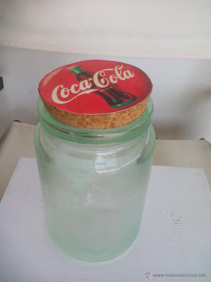 Colecionismo de Coca-Cola e Pepsi: Antiguo bote o tarro de cristal de Coca-Cola. Frasco. Cocacola glass canister pot. 2