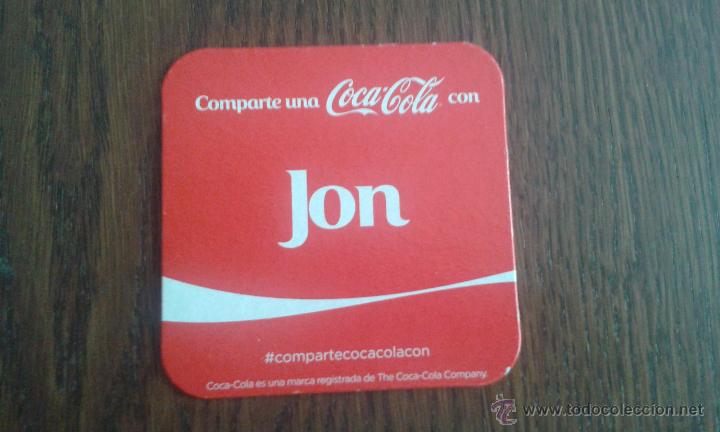 Coleccionismo de Coca-Cola y Pepsi: posavasos de coca cola (Jon) - Foto 1
