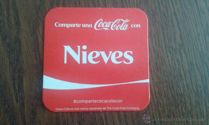 Coleccionismo de Coca-Cola y Pepsi: posavasos de coca cola (Nieves)