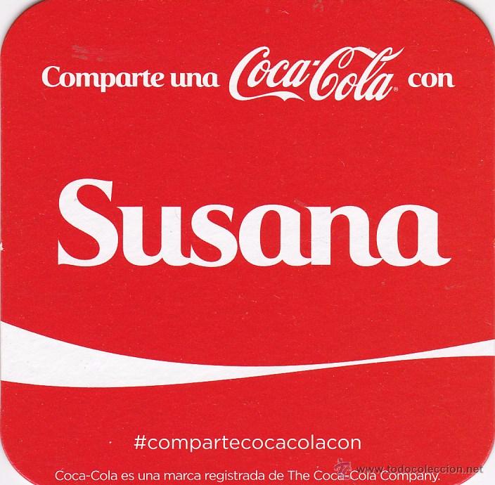 Coleccionismo de Coca-Cola y Pepsi: POSAVASOS - COMPARTE UNA COCA COLA CON ... SUSANA
