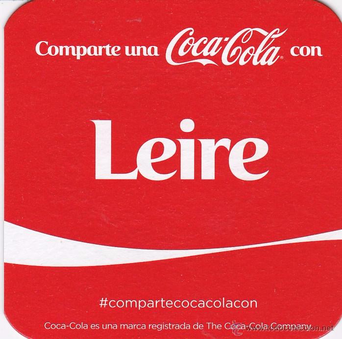 Coleccionismo de Coca-Cola y Pepsi: POSAVASOS - COMPARTE UNA COCA COLA CON ... LEIRE - Foto 1
