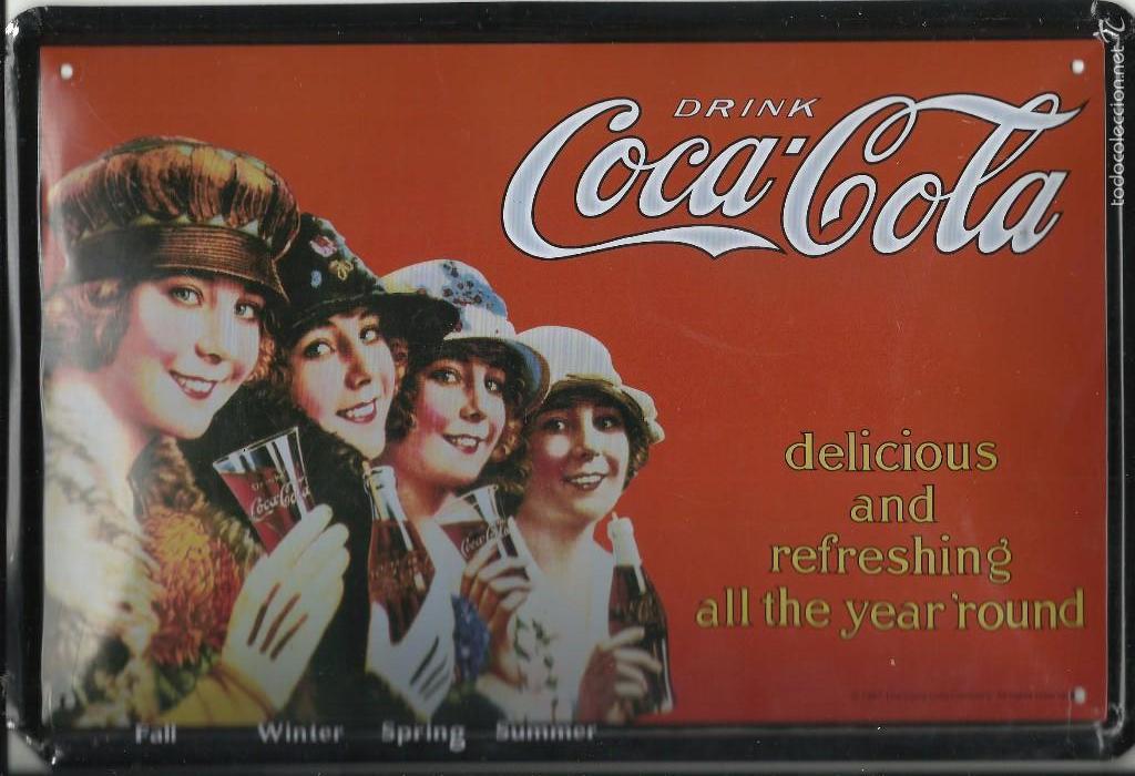Coleccionismo de Coca-Cola y Pepsi: Antigua placa de Coca Cola - Foto 1